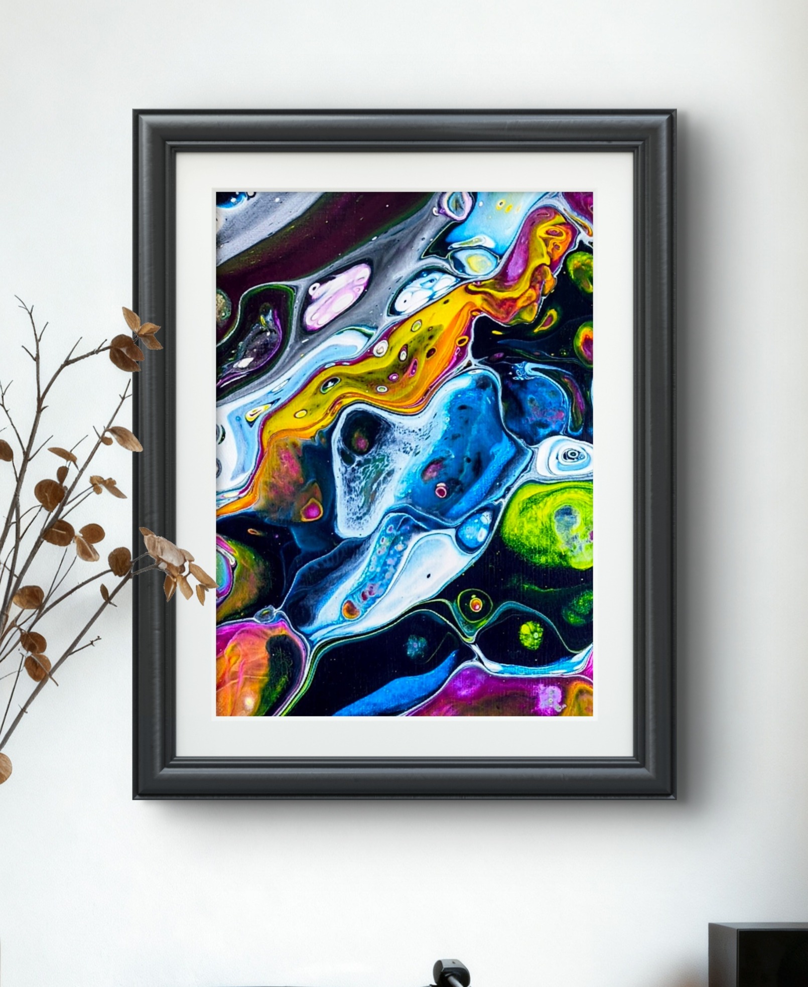 Saturated Solitude - pour painting by Chris Broussard